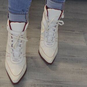 Vintage White Tennis Shoe Heels Size 8